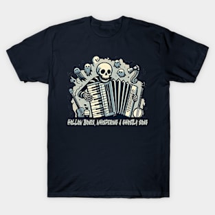 musical skeleton vintage style T-Shirt